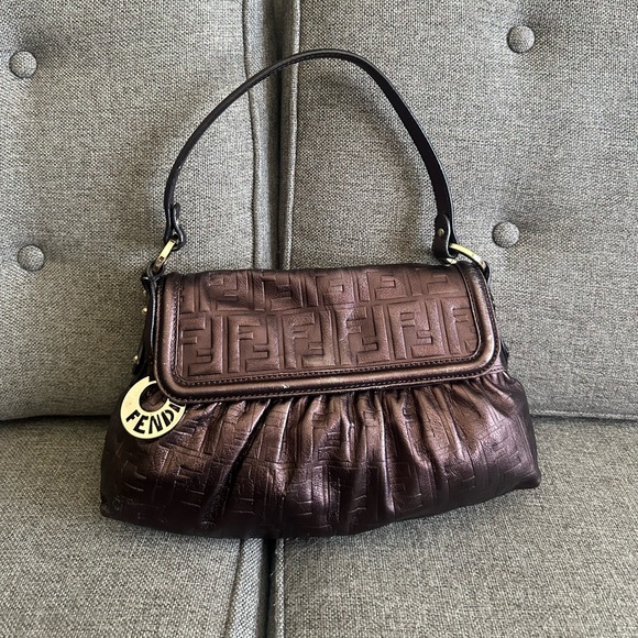 Fendi Handbags - Vintage Fendi chef metallic shoulder bag